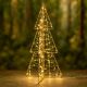 5. Dekorationsbaum 150 LED Champagner 60 cm LUCA