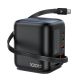 4. Acefast Z10 GaN 100W 3xUSB Desktop-Ladegerät mit einziehbarem USB-C-Kabel und TFT-Display – Schwarz