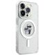 4. Karl Lagerfeld Karl&Choupette Glitter MagSafe Hülle für iPhone 15 Pro – transparent