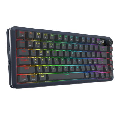 6. REDRAGON K708-RGB-PRO FLEKACT Tastatur USB + RF Wireless + Bluetooth Schwarz