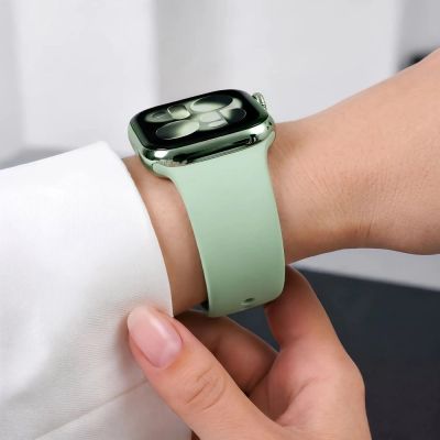 8. Tech-Protect Silikonarmband für Apple Watch 40/41/42 mm – Hellgrün