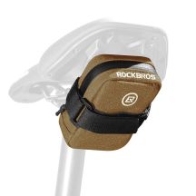 Rockbros F006 kleine Satteltasche, kaffeefarben