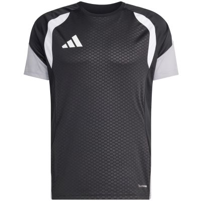 2. adidas Tiro 26 Wettkampf-Trainingsjersey für Herren, schwarz, grau und weiß, JX4254
