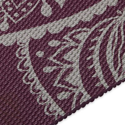 8. Gaiam Yogamatte „Midnight Plum Sundial Flower“, 5 mm, 65734