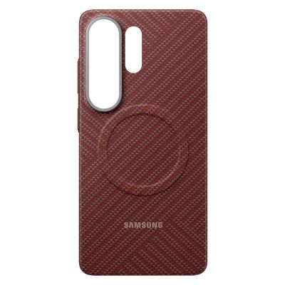 4. Samsung Carbon Magnet Case für Samsung Galaxy S26 Ultra, MagSafe-kompatibel – Rot