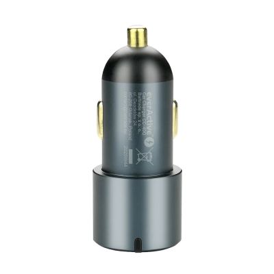 6. EVERACTIVE Autoladegerät 1x USB QC3.0, 2x USB-C PD 60W SCHWARZ CC-40Q