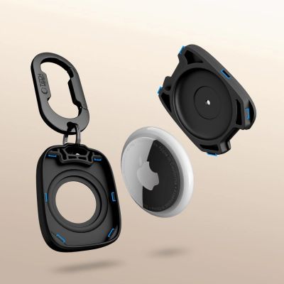 3. Tech-Protect Velar Hülle für Apple AirTag 1 / 2 - Schwarz