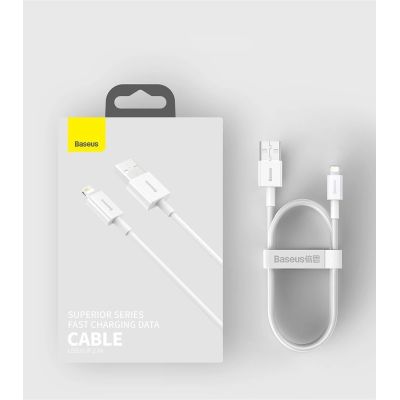 17. Baseus Superior USB - Lightning Schnellladedatenkabel 2,4 A 1 m schwarz (CALYS-A01)