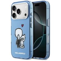 Karl Lagerfeld Karl & Choupette MagSafe Back Case für iPhone 17 Pro - Blau