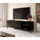 8. ABETO TV-Schrank 150x42x52 schwarz/glänzend schwarz