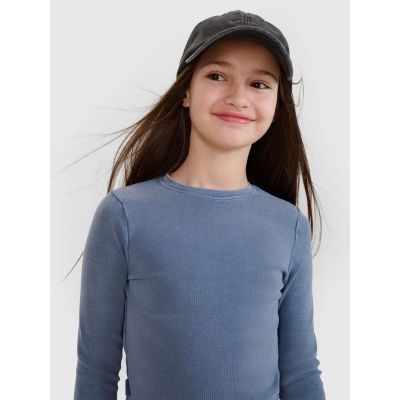 Langarm Slim Crop Top Uni Mädchen 4F 4FJWSS25TLONF430-32S