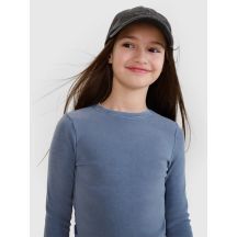 Langarm Slim Crop Top Uni Mädchen 4F 4FJWSS25TLONF430-32S