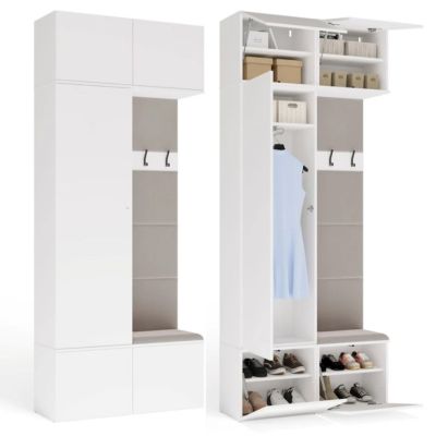 Garderobe HAGA II 1SZ1W Weiß