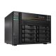 5. NAS Asustor AS6808T; Tower; 8x (3,5" SATA HDD/ 2,5" SSD); AMD Ryzen Embedded V3C14; 16 GB ECC DDR5 SODIMM (max. 64 GB), 2x 10GbE, 2x 5GbE, 4x M.2 2280 NVMe PCIe 4.0, 2x USB 4.0, 2x USB 3.2 Gen, 1x optionale 10GbE-Karte