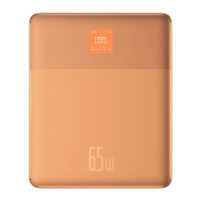 3. Baseus Blade2 12000mAh 65W Powerbank mit Digitalanzeige (mit Baseus Mini White Series USB-C - USB-C 100W (20V/5A) 50cm weißes Kabel) - Orange