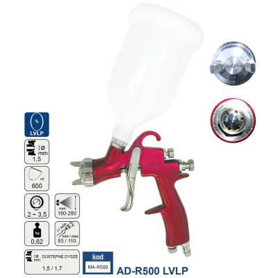 ADLER LVLP SPRÜHPISTOLE 1,5 mm AD-R500