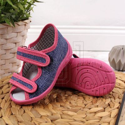 10. Hausschuhe Nazo Jr TEX4B in Marineblau und Rosa 