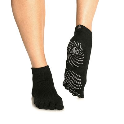 2. Gaiam Anti-Rutsch-Socken Schwarz S/M 52223