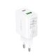 3. Acefast Wandladegerät USB Typ C / USB 20W, PPS, PD, QC 3.0, AFC, FCP weiß (A25 weiß)
