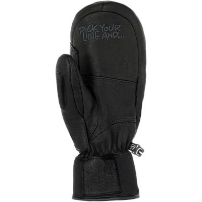 VIKING Send It Freeride-Handschuhe aus Leder für Erwachsene, Schwarz-Weiß, Größe 9
