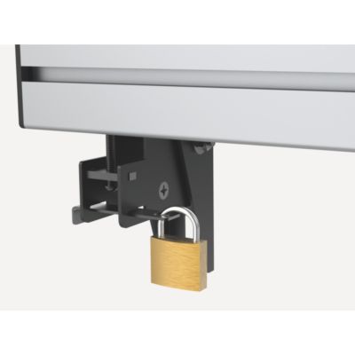6. Deckenhalterung für 2 LCD-Displays - Kunststoff, Aluminium, Stahl, Silber - Bildschirmgröße: 114,3-139,7 cm (45-55 Zoll)