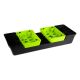 5. ZIPRO 5901793678603 Aerobic Step Schwarz, Hellgrün 250 kg Höhenverstellbar