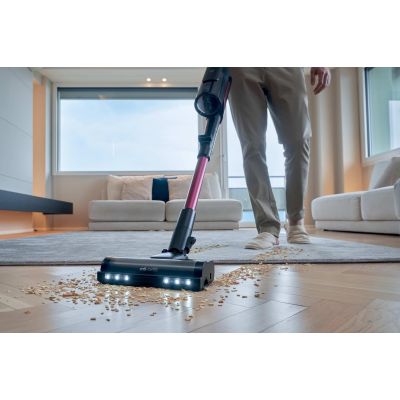 4. Hoover HF610HX 011 Akku-Staubsauger, beutellos, 0,7 l, 650 W, lila, 4 Ah