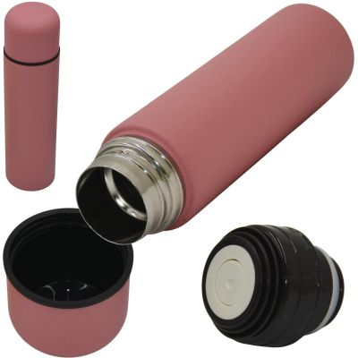 Reisethermoskanne 500 ml, hochwertige Haushaltswaren, rosa