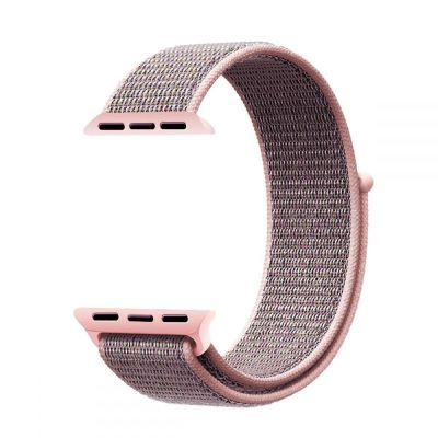 3. Tech-Protect Nylonarmband für Apple Watch 4/5/6/7/8/9/SE (38/40/41 mm) – Pink