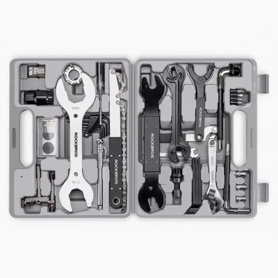 3. Rockbros 43210810001 Fahrradreparaturset – Grau