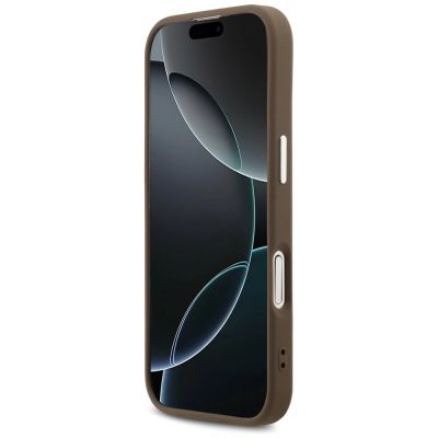 5. Guess 4G Big 4G Classic Logo Hülle für iPhone 17 - Braun und Silber