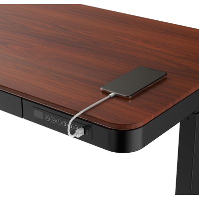 7. ACTIVEJET Schreibtisch mit elektrischer Höhenverstellung 120x60 ET119S schwarz/weiß