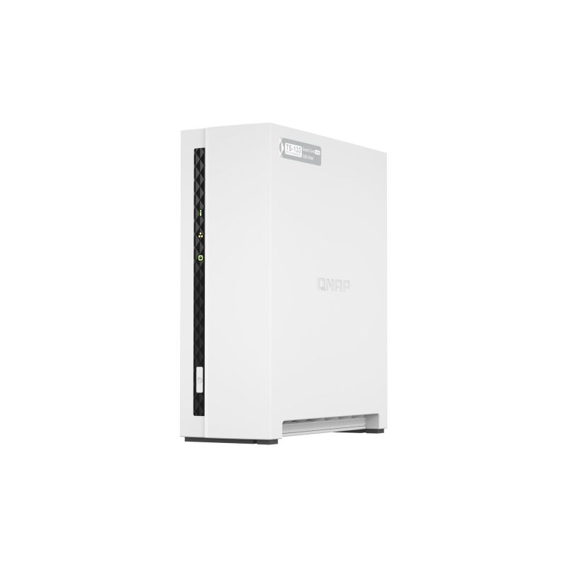4. Qnap TS-133, Tower, 1 x 2,5"/3,5" SATA, ARM 1,8 GHz Quad-Core, 2 GB RAM, 1 x 1 GbE, externes Netzteil