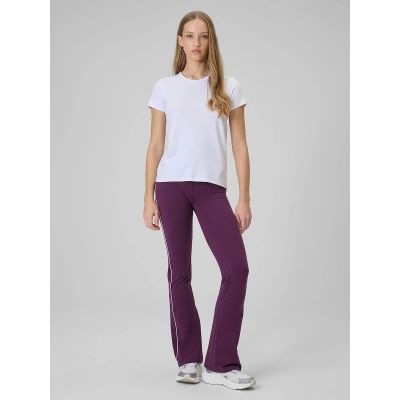 6. Damen-T-Shirt, schmal geschnitten, einfarbig, Größe 4F 4FRAW25TTSHF3623-10S