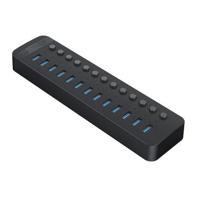 Orico CT2U3-13AB 13x USB-A 3.0 Hub mit Schaltern - Schwarz