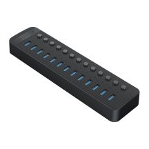 Orico CT2U3-13AB 13x USB-A 3.0 Hub mit Schaltern - Schwarz