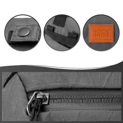 5. Rockbros H43 Rucksack für Brompton Falträder – Grau