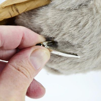 6. DEKORATIVER VOGEL MIT KLAMMER 14 CM