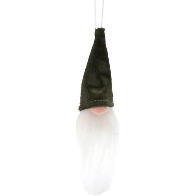 10. Dekorativer Anhänger Weihnachtsmann 11 cm Grün