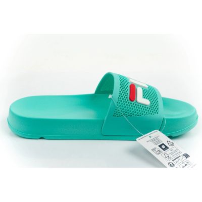 7. Fila Damen-Sport-Flip-Flops Morro, bequeme grüne Hausschuhe für den Pool