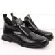 2. Damen-Lackleder-Stiefeletten in Kroko-Optik mit Zierelement, schwarz, Filippo DBT6425