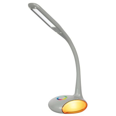 5. Moderne, mehrfarbige RGB-LED-Schreibtischlampe Activejet VENUS RGB grau mit Nachtlichtfunktion