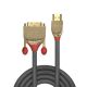 3. Lindy 36195 2m HDMI Typ A (Standard) DVI-D Kabeladapter Gold, Grau