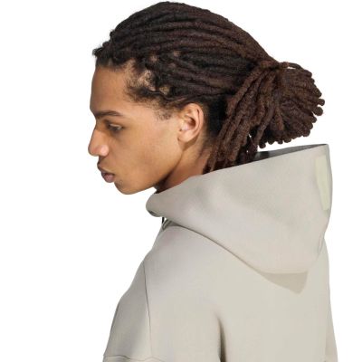 4. adidas ZNE Sweatshirt mit durchgehendem Reißverschluss für Herren, Grün KF3834