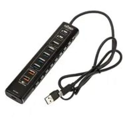 Nitro Concepts UH1, hybrider 10-Port-USB-Hub, USB 3.2