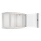 5. Lanberg WF01-6409-10S einteiliger Schrank (9 HE; 500 mm / 600 mm / 450 mm; Wandmontage; Glas; 19 Zoll; grau)
