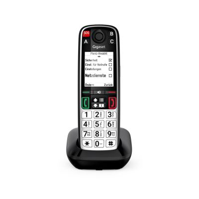 7. Gigaset EASY 500 Analog/DECT-Telefon mit Anrufernamen und -ID, Schwarz/Silber