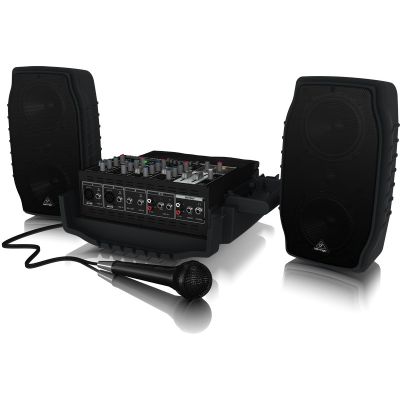 Behringer PPA200 PA-System, 200 W, Stand-PA-System, Schwarz