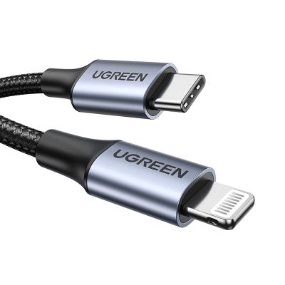 2. Ugreen US304 60759 Lightning – USB-C 2.0 MFi-Kabel 1 m – Grau