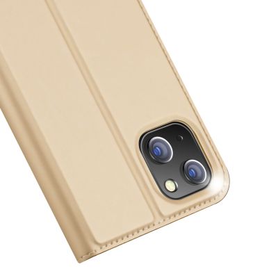 3. Dux Ducis Skin Pro Holster Flip Cover für iPhone 14 Plus Gold